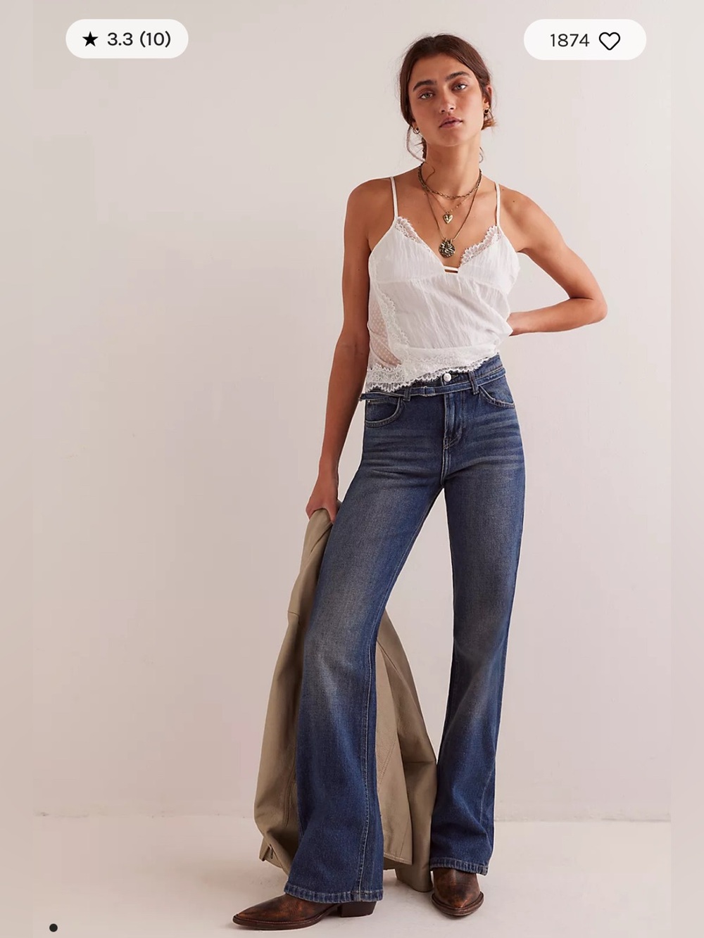 We The Free Sabine A-Line jeans, NWT